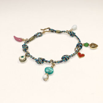 Amuleto de Cielo – Pulsera con Dijes de Protección y Amor